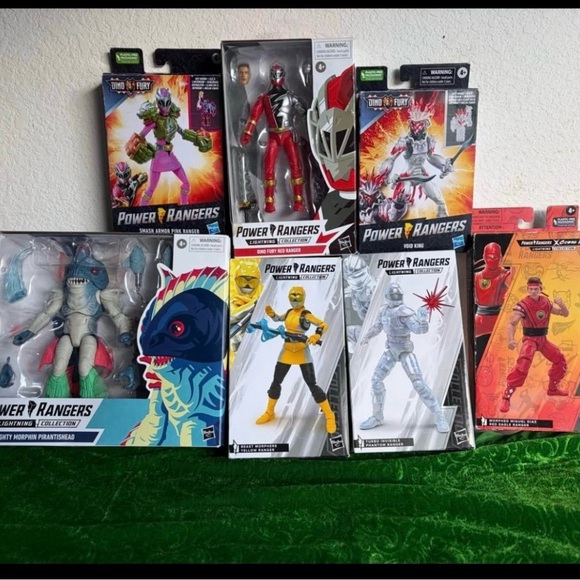 Power Rangers Action Figure Set of 7
